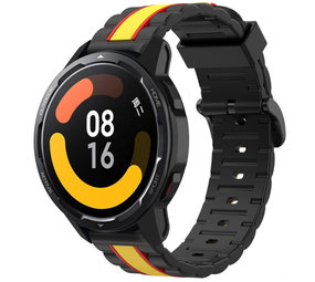 Strap-it Bracelet Xiaomi Watch S1 Special Edition (noir/jaune)