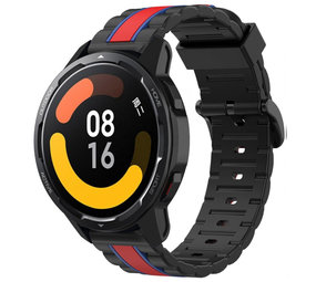 Strap-it Bracelet Xiaomi Watch S1 Special Edition (noir/rouge)