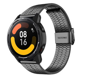 Strap-it Bracelet acier ionxydable Xiaomi Watch S1 (noir)
