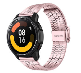 Strap-it Bracelet acier inoxydable Xiaomi Watch S1 (rose)