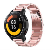 Strap-it Bracelet acier Xiaomi Watch S1 (rose)