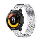 Strap-it Strap-it Bracelet acier poisson Xiaomi Watch S1 (argent)