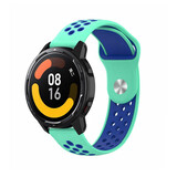 Strap-it Bracelet sport Xiaomi Watch S1 (aqua/bleu)