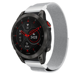 Strap-it Bracelet Milanais Garmin Epix Gen 2 (argent)