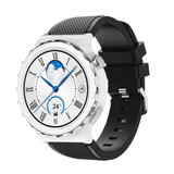 Strap-it Bracelet silicone Huawei Watch GT 3 Pro 43mm (noir)