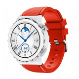 Strap-it Bracelet silicone Huawei Watch GT 3 Pro 43mm (rouge)