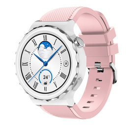Strap-it Bracelet silicone Huawei Watch GT 3 Pro 43mm (rose clair)