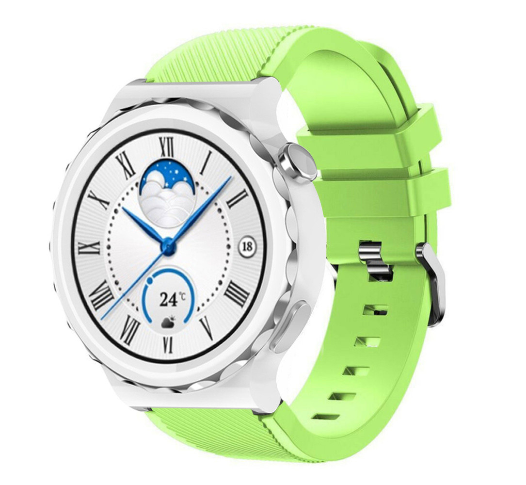 Strap-it Strap-it Bracelet silicone Huawei Watch GT 3 Pro 43mm (vert clair)