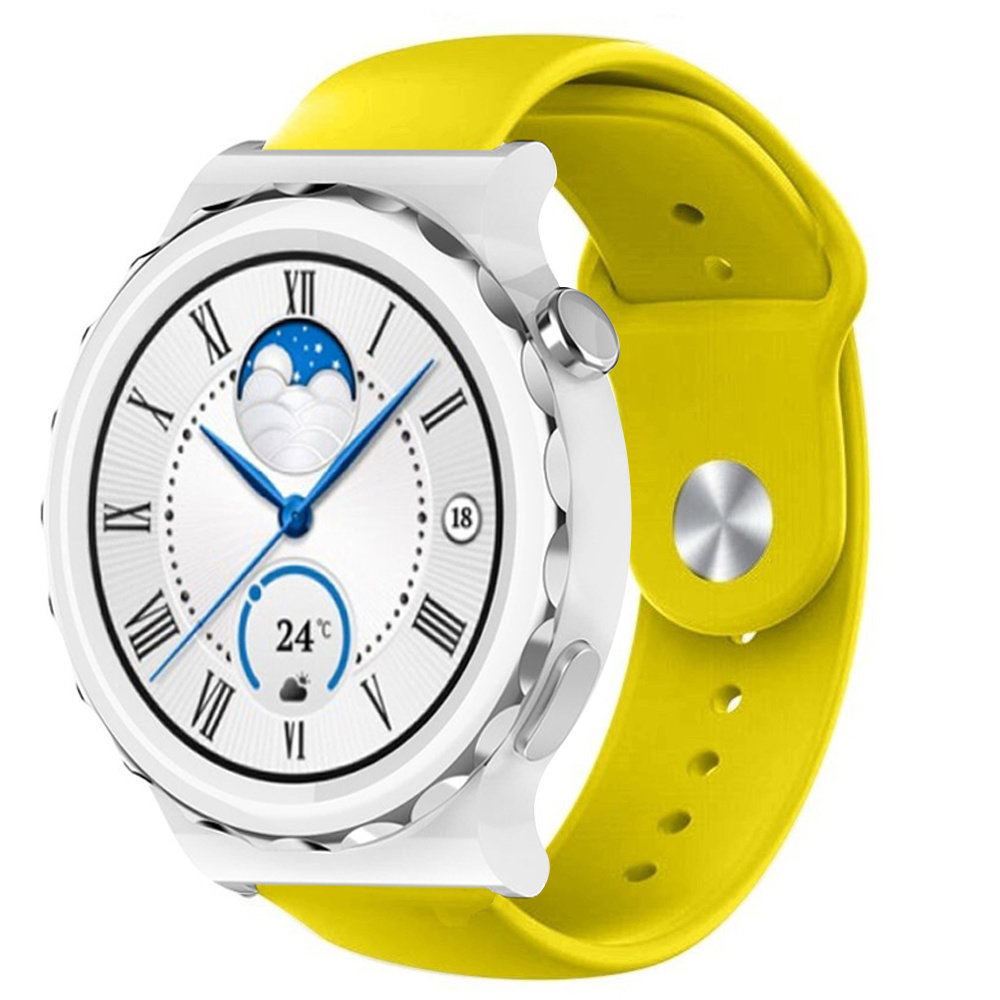 Strap-it Strap-it Bracelet sport Huawei Watch GT 3 Pro 43mm (jaune) Strap-it Strap-it Bracelet sport Huawei Watch GT 3 Pro 43mm (jaune)