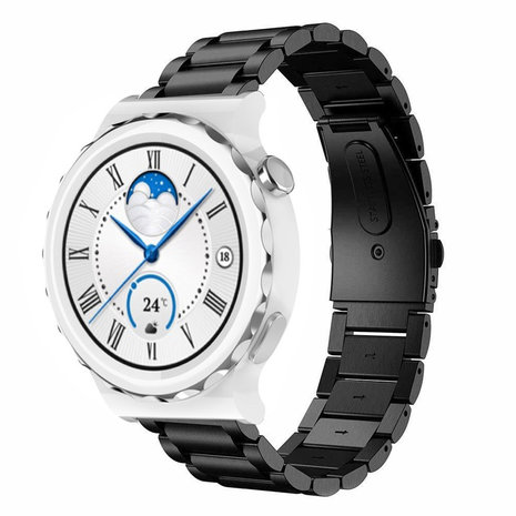 Strap-it Strap-it Bracelet acier Huawei Watch GT 3 Pro 43mm (noir)