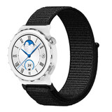 Strap-it Bracelet nylon Huawei Watch GT 3 Pro 43mm (noir) Strap-it Bracelet nylon Huawei Watch GT 3 Pro 43mm (noir)