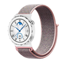 Strap-it Bracelet nylon Huawei Watch GT 3 Pro 43mm (sablerose)