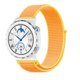 Strap-it Bracelet nylon Huawei Watch GT 3 Pro 43mm (jaune clair)