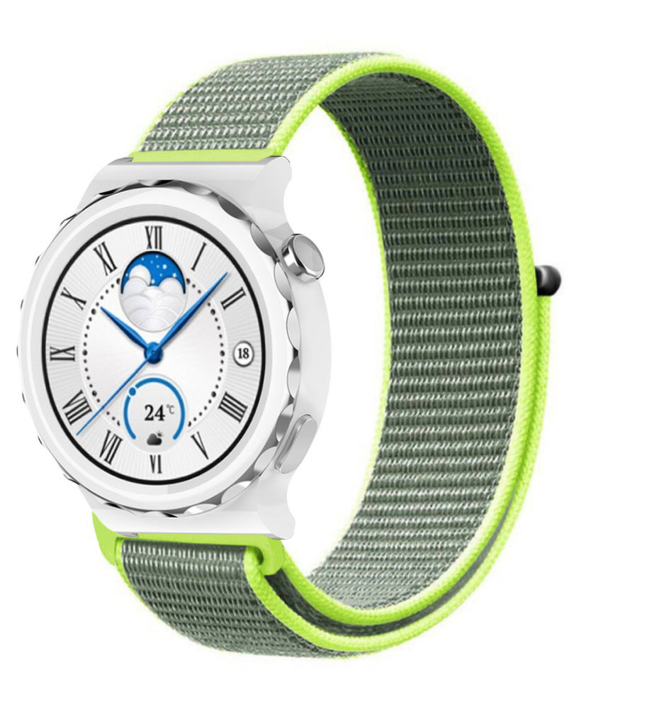 Strap-it Strap-it Bracelet nylon Huawei Watch GT 3 Pro 43mm (fluo)