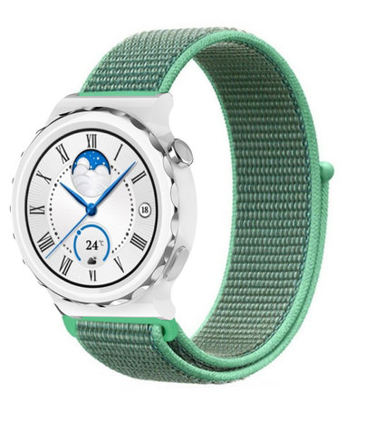 Strap-it Strap-it Bracelet nylon Huawei Watch GT 3 Pro 43mm (menthe)