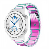 Strap-it Bracelet acier Huawei Watch GT 3 Pro 43mm (arc-en-ciel)