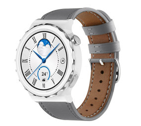 Strap-it Bracelet cuir Huawei Watch GT 3 Pro 43mm (gris)