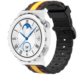 Strap-it Bracelet Huawei Watch GT 3 Pro 43mm Special Edition (noir/jaune)