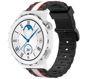 Strap-it Bracelet Huawei Watch GT 3 Pro 43mm Special Edition (noir/blanc)