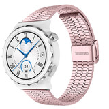 Strap-it Bracelet acier luxe Huawei Watch GT 3 Pro 43mm (rose)