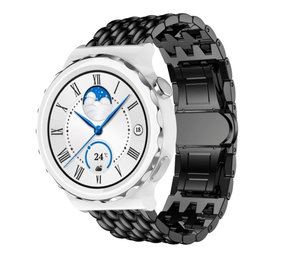 Strap-it Bracelet acier dragon Huawei Watch GT 3 Pro 43mm (noir)