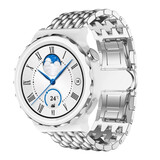 Strap-it Bracelet acier dragon Huawei Watch GT 3 Pro 43mm (argent)