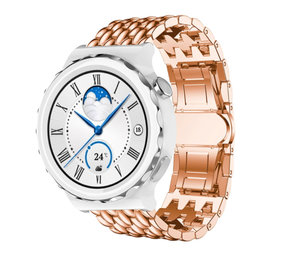 Strap-it Bracelet acier dragon Huawei Watch GT 3 Pro 43mm (or rose)