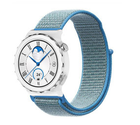 Strap-it Bracelet nylon Huawei Watch GT 3 Pro 43mm (bleu)