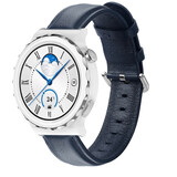 Strap-it Bracelet cuir Huawei Watch GT 3 Pro 43mm (bleu foncé)