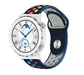 Strap-it Bracelet sport Huawei Watch GT 3 Pro 43mm (bleu foncé/coloré)