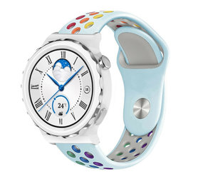 Strap-it Bracelet sport Huawei Watch GT 3 Pro 43mm (bleu clair/coloré)