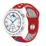 Strap-it Bracelet sport Huawei Watch GT 3 Pro 43mm (rouge/coloré)