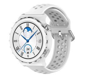 Strap-it Bracelet avec trous Huawei Watch GT 3 Pro 43mm (blanc) Strap-it Bracelet avec trous Huawei Watch GT 3 Pro 43mm (blanc)