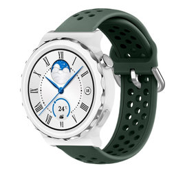 Strap-it Bracelet avec trous Huawei Watch GT 3 Pro 43mm (vert armée)