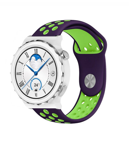 Strap-it Strap-it Bracelet sport Huawei Watch GT 3 Pro 43mm (violet/vert)