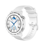 Strap-it Bracelet silicone luxe Huawei Watch GT 3 Pro 43mm (blanche)