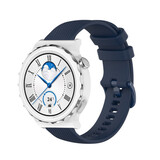 Strap-it Bracelet silicone luxe Huawei Watch GT 3 Pro 43mm (bleu foncé)