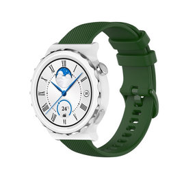 Strap-it Bracelet silicone luxe Huawei Watch GT 3 Pro 43mm (vert armée)