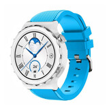 Strap-it Bracelet silicone Huawei Watch GT 3 Pro 43mm (bleu clair)