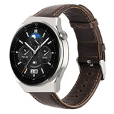 Strap-it Bracelet cuir Huawei Watch GT 3 Pro 46mm (marron foncé)