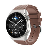Strap-it Bracelet silicone Huawei Watch GT 3 Pro 46mm (marron café)