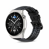 Strap-it Strap-it Bracelet silicone/cuir Huawei Watch GT 3 Pro 46mm (noir) Strap-it Strap-it Bracelet silicone/cuir Huawei Watch GT 3 Pro 46mm (noir)