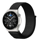 Strap-it Bracelet nylon Huawei Watch GT 3 Pro 46mm (noir)
