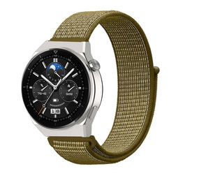 Strap-it Bracelet nylon Huawei Watch GT 3 Pro 46mm (olive) Strap-it Bracelet nylon Huawei Watch GT 3 Pro 46mm (olive)