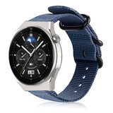 Strap-it Bracelet nylon boucle Huawei Watch GT 3 Pro 46mm (bleu)