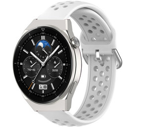 Strap-it Bracelet avec trous Huawei Watch GT 3 Pro 46mm (blanc) Strap-it Bracelet avec trous Huawei Watch GT 3 Pro 46mm (blanc)