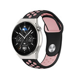 Strap-it Bracelet sport Huawei Watch GT 3 Pro 46mm (noir/rose)