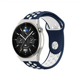 Strap-it Bracelet sport Huawei Watch GT 3 Pro 46mm (bleu/blanc)