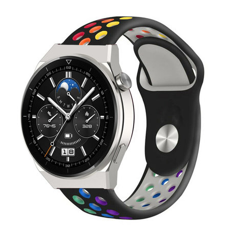 Strap-it Strap-it Bracelet sport Huawei Watch GT 3 Pro 46mm (noir coloré)