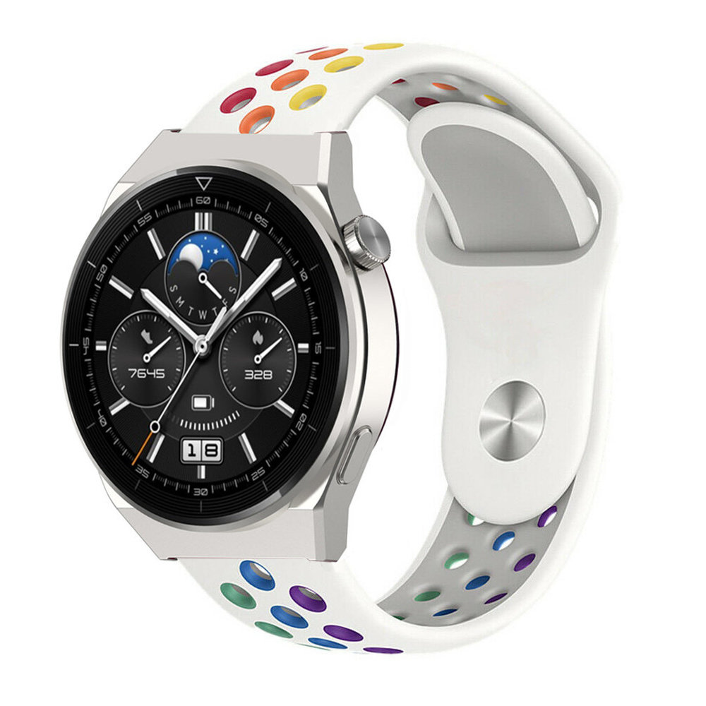 Strap-it Strap-it Bracelet sport Huawei Watch GT 3 Pro 46mm (blanc coloré)